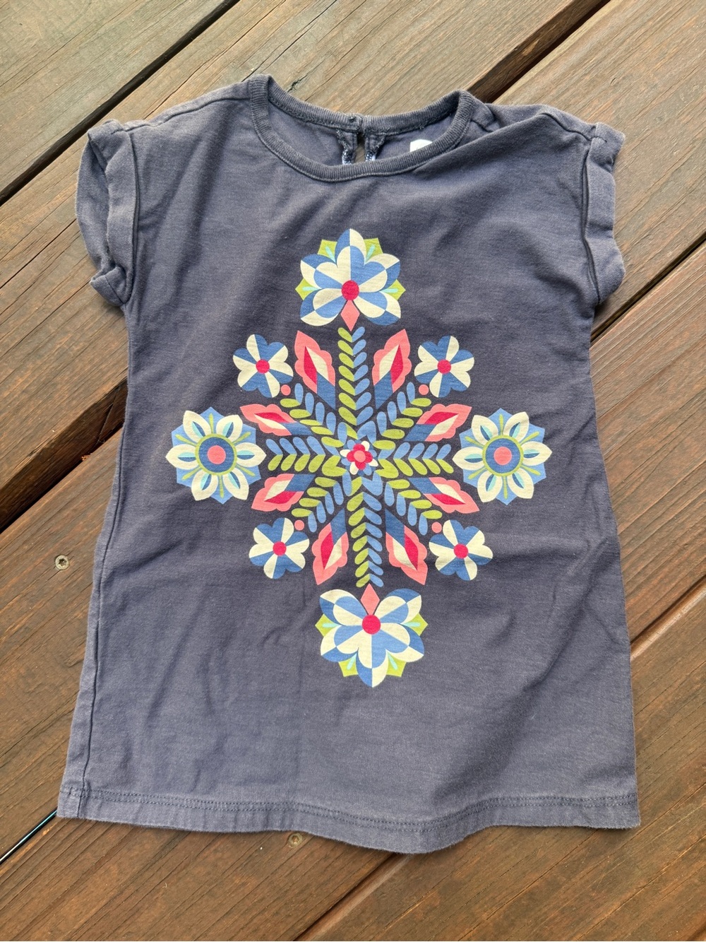 Tea - Navy Flower Dress